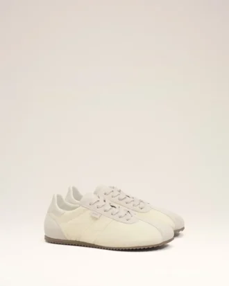 Sneakers morbide in nylon bianco