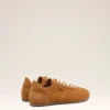 Sneakers morbide in nylon marroni