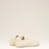 Sneakers morbide in pelle di vacchetta bianca Sneakers morbide in pelle di vacchetta bianca