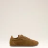 Sneakers morbide in pelle di vacchetta marrone Sneakers morbide in pelle di vacchetta marrone