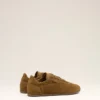 Sneakers morbide in pelle di vacchetta marrone Sneakers morbide in pelle di vacchetta marrone