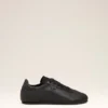 Sneakers morbide in pelle di vacchetta nera Sneakers morbide in pelle di vacchetta nera