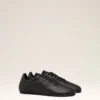 Sneakers morbide in pelle di vacchetta nera Sneakers morbide in pelle di vacchetta nera