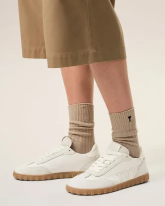 Sneakers Step in pelle di vacchetta bianca