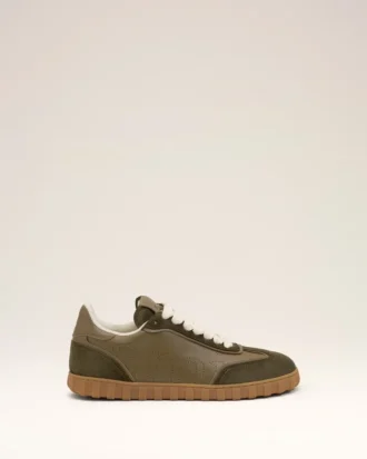 Sneakers Step in pelle di vacchetta verde