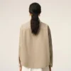 Sovracamicia Ami de Coeur in maglia di cotone beige