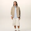 Sovracamicia Ami de Coeur in maglia di cotone beige