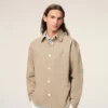 Sovracamicia Ami de Coeur in maglia di cotone beige