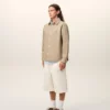 Sovracamicia Ami de Coeur in maglia di cotone beige