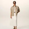 Sovracamicia Ami de Coeur in maglia di cotone beige