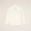 Sovracamicia Ami de Coeur in maglia di cotone bianco Sovracamicia Ami de Coeur in maglia di cotone bianco