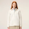 Sovracamicia Ami de Coeur in maglia di cotone bianco Sovracamicia Ami de Coeur in maglia di cotone bianco