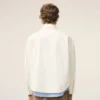 Sovracamicia Ami de Coeur in maglia di cotone bianco Sovracamicia Ami de Coeur in maglia di cotone bianco