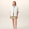 Sovracamicia Ami de Coeur in maglia di cotone bianco Sovracamicia Ami de Coeur in maglia di cotone bianco