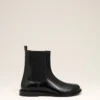 Stivaletti Chelsea con punta anatomica in pelle nera