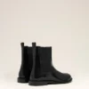 Stivaletti Chelsea con punta anatomica in pelle nera
