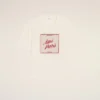 T-shirt Ami Paris in cotone bianco con stampa Heritage