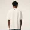 T-shirt Ami Paris in cotone bianco con stampa Heritage
