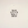T-shirt bianca in cotone con stampa distintiva T-shirt bianca in cotone con stampa distintiva
