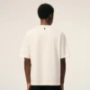T-shirt bianca in cotone con stampa distintiva T-shirt bianca in cotone con stampa distintiva