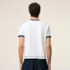 T-shirt bianco Ami de Coeur con toppa in maglia di cotone