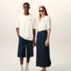 T-shirt bianco in cotone con stampa Place Des Victoires