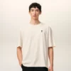 T-shirt bianco in cotone con stampa Place Des Victoires
