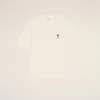 T-shirt bianco in cotone con stampa Place Des Victoires