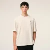 T-shirt bianco in cotone con stampa Place Des Victoires