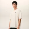 T-shirt bianco in cotone con stampa Place Des Victoires