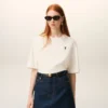 T-shirt bianco in cotone con stampa Place Des Victoires