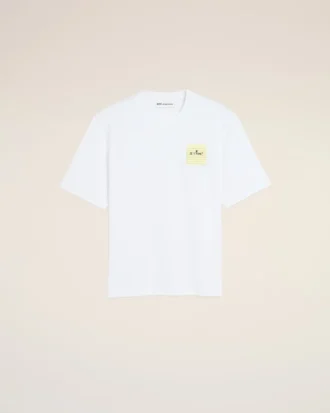 T-shirt bianco in cotone Post It “Je T’aime” T-shirt bianco in cotone Post It “Je T’aime”