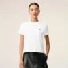 T-shirt corta Ami de Coeur in cotone bianco T-shirt corta Ami de Coeur in cotone bianco