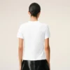 T-shirt corta Ami de Coeur in cotone bianco T-shirt corta Ami de Coeur in cotone bianco