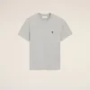 T-shirt grigia in cotone con dettagli a contrasto ADC