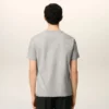 T-shirt grigia in cotone con dettagli a contrasto ADC