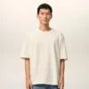 T-Shirt in cotone bianco Ami de Coeur con stampa in rilievo T-Shirt in cotone bianco Ami de Coeur con stampa in rilievo